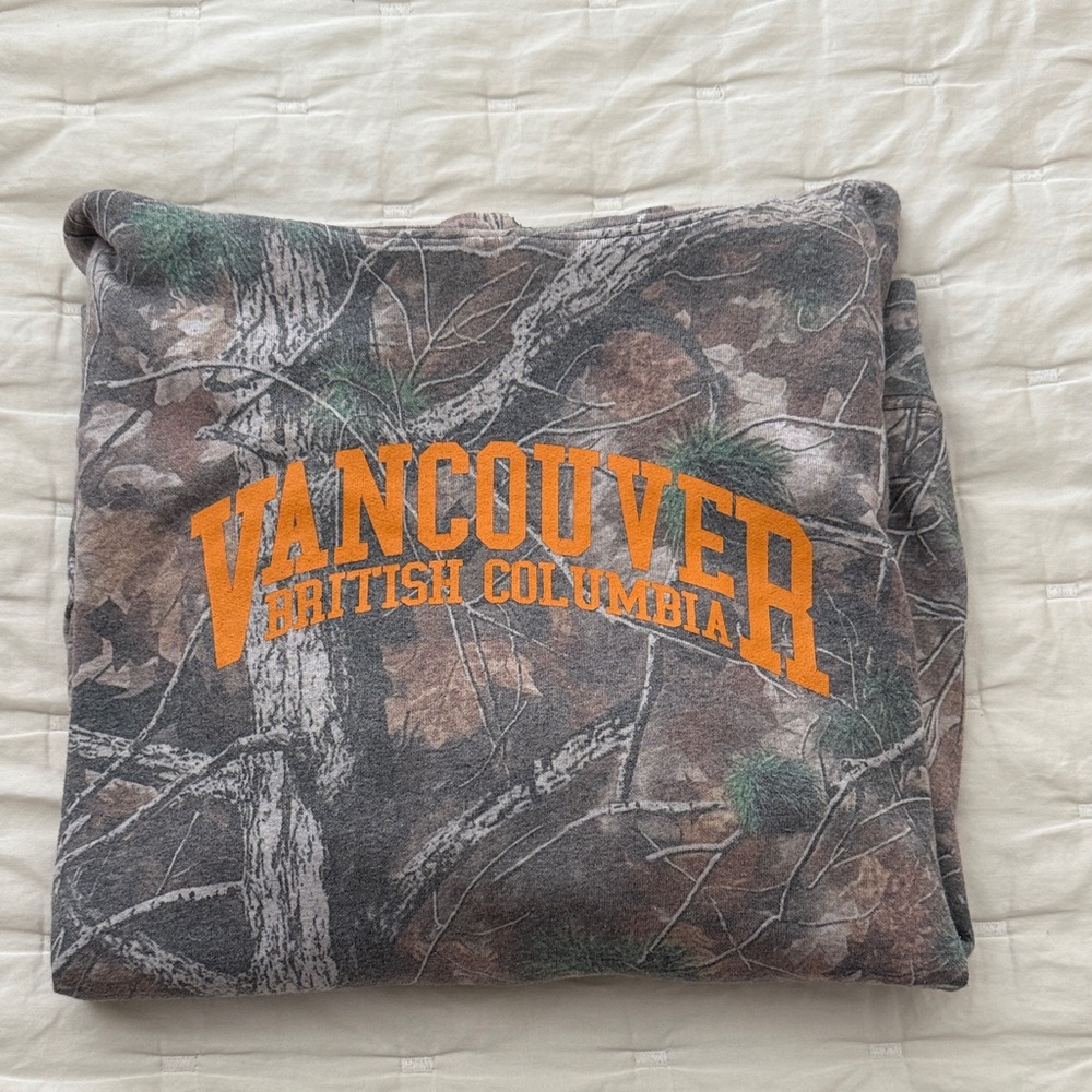 Urban Outfitters vancouver camo hoodie
